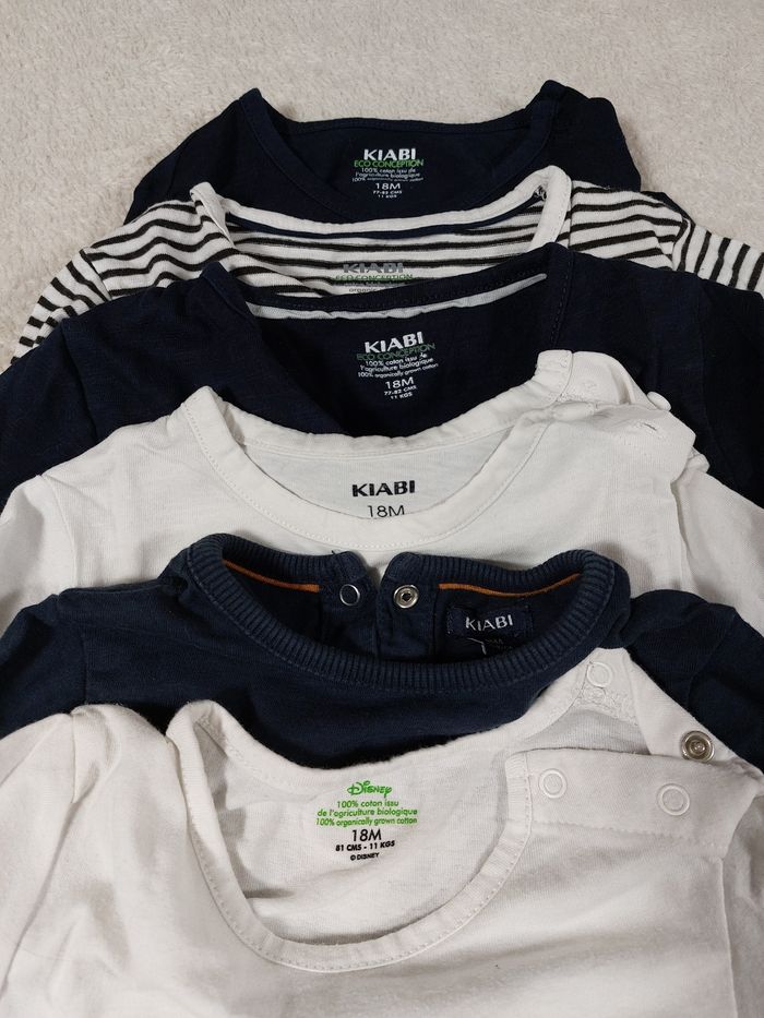 Lot de 6 t shirts ML 18 mois - photo numéro 3