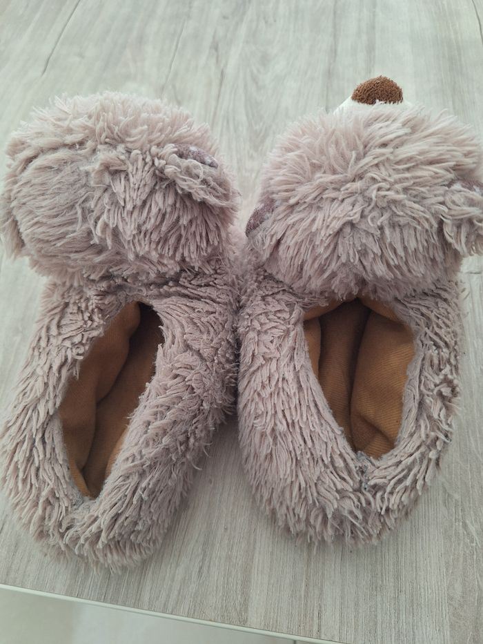 Chausson beige nounours - photo numéro 4