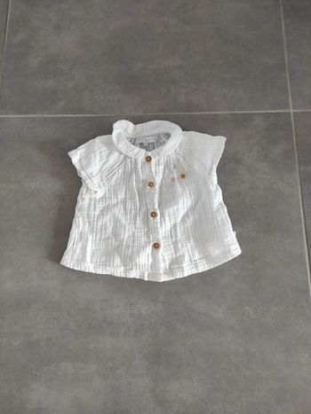 Blouse manches courtes Cadet Rousselle 6 mois