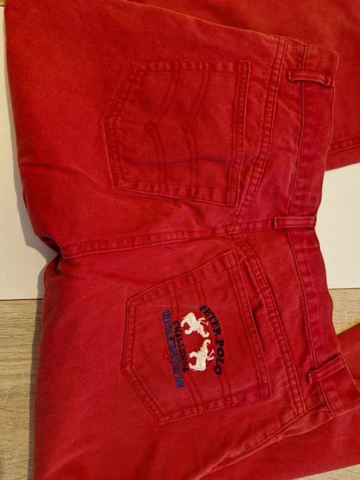 Jean rouge homme Peter Polo - Taille 40 - photo numéro 3