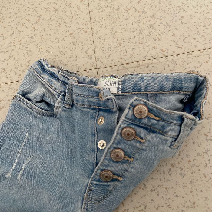 jean a trou bleu clair - photo numéro 3