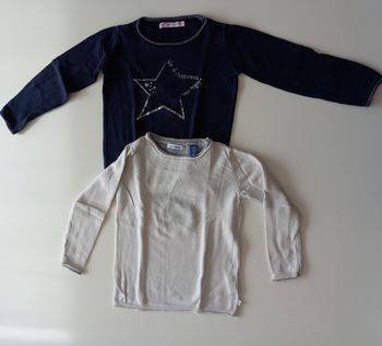 Lot 2 pulls motif étoile