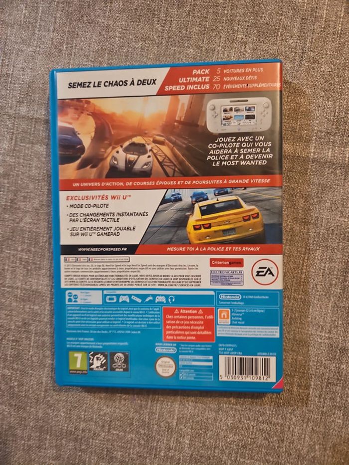 need for speed most wanted Nintendo wii u - photo numéro 3