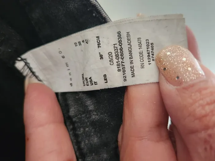 🖤 Jean skinny noir délavé - Denim Co - Taille 38 - photo numéro 3
