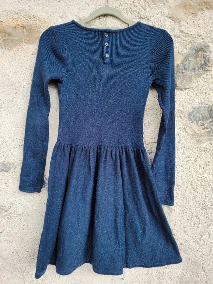 12 ans, Vertbaudet, magnifique robe bleu nuit pailletée - photo numéro 6