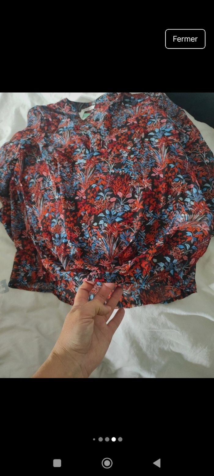 Blouse en voile imprimée Cache Cache taille 38 - photo numéro 6