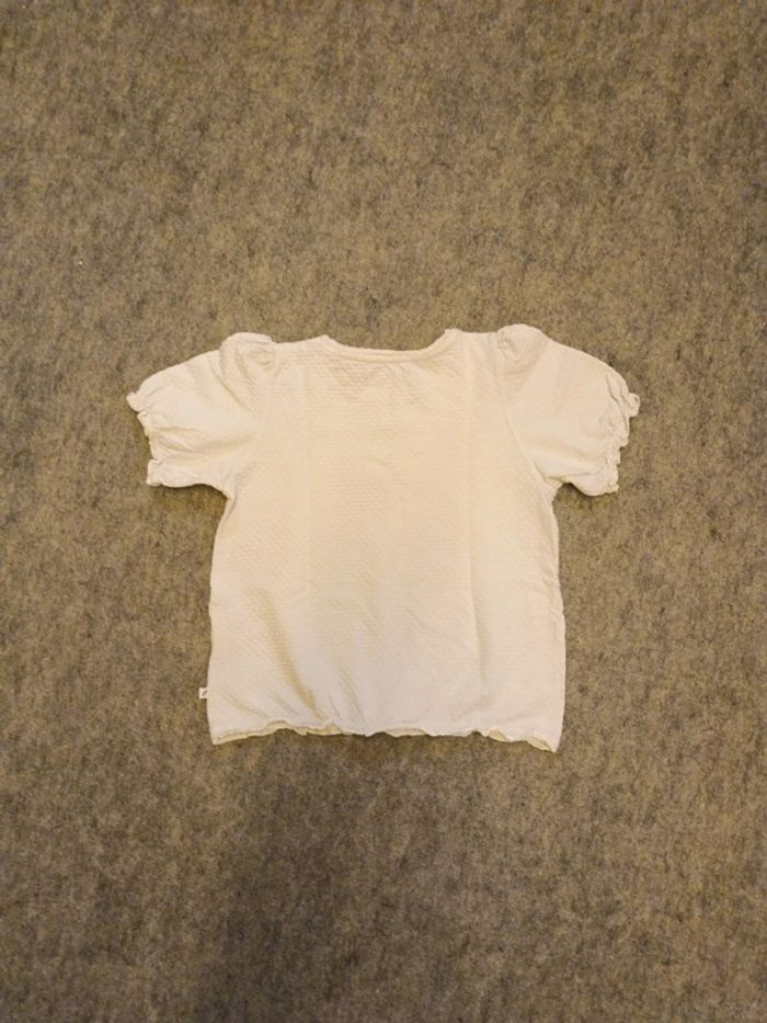 Haut manches courtes blanc 6 ans - photo numéro 2