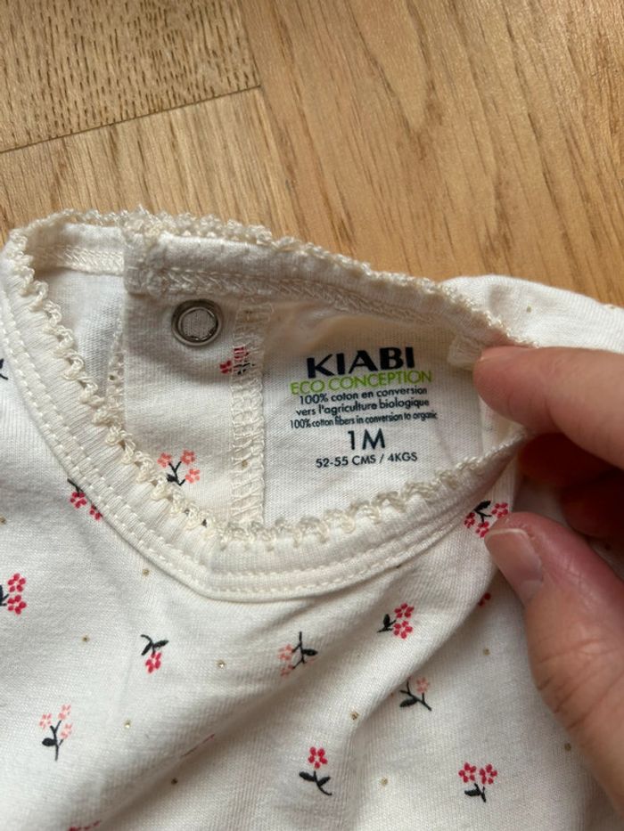 Pyjama 1 pièce léger en coton kiabi bébé fille - photo numéro 3