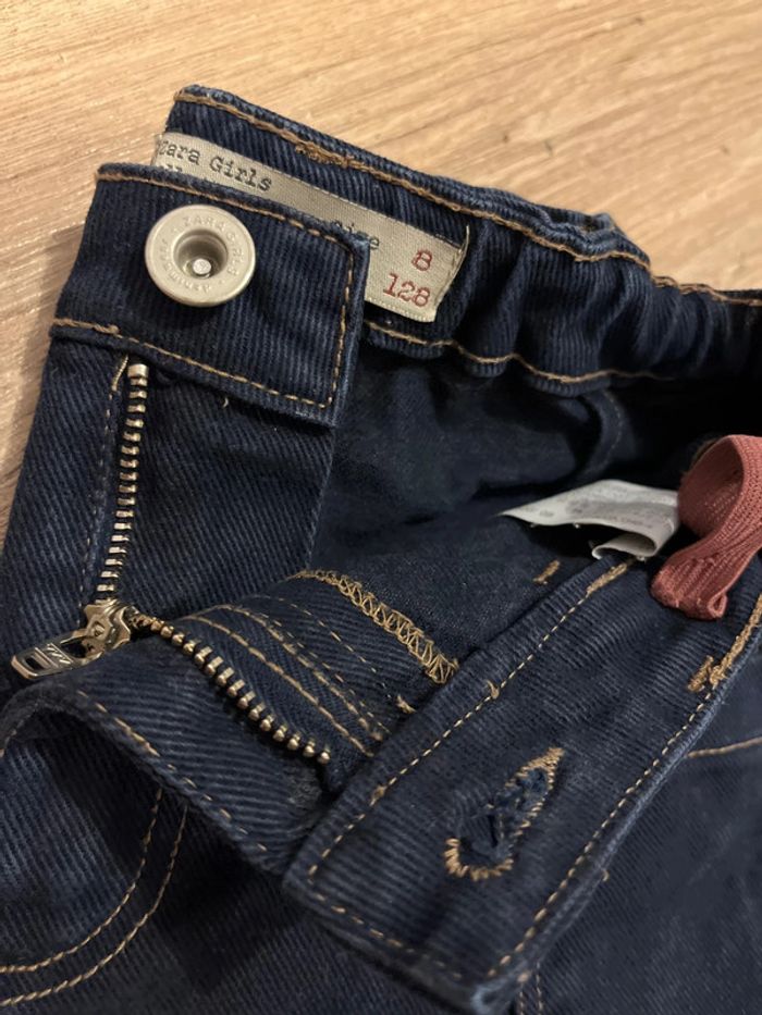 7/8 ans jupe Zara jeans épais bleu - photo numéro 4