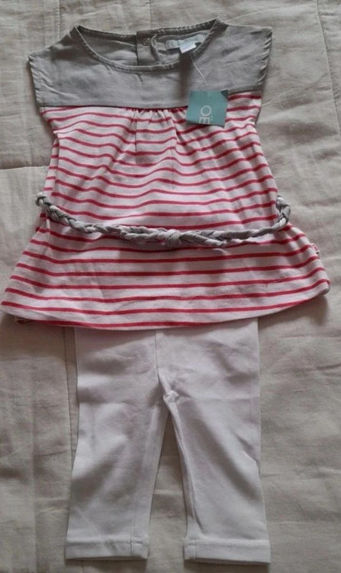 Ensemble Obaïbi Taille 3 mois neuf avec étiquette - photo numéro 2