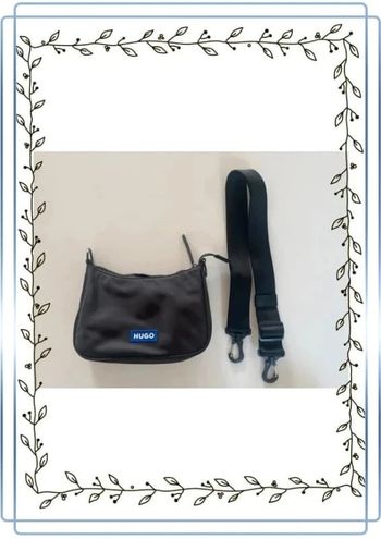 Sac à bandoulière Hugo noir, très bon état valeur 115€ 22x14cm
