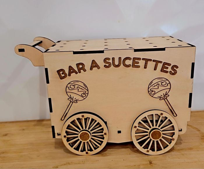 Bar à sucettes en bois