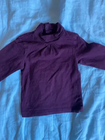 TEE shirt manches longues col roulé Kitchoun 12 mois