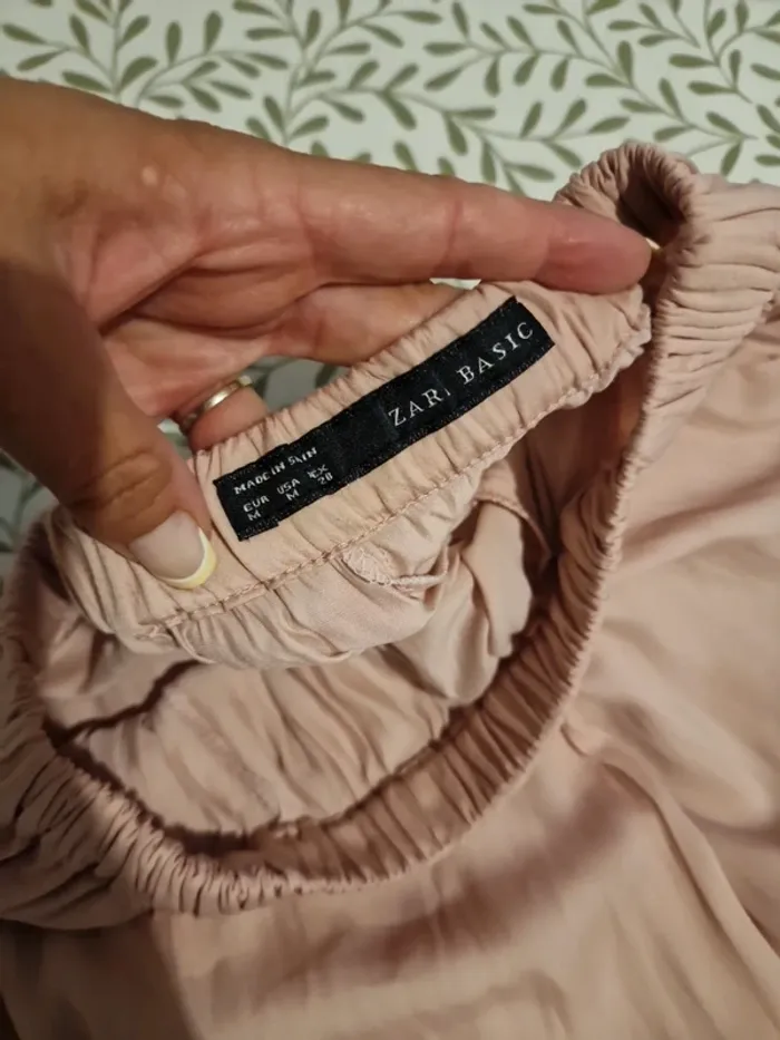 Pantalon large Taille 38 Zara - photo numéro 3