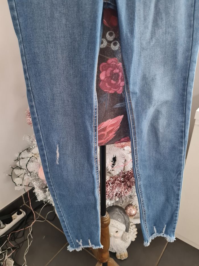 Jean slim taille haute xs - photo numéro 4