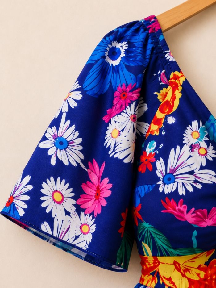 Robe festival tropical multicolore Femme taille 52 marque Violeta by Mango 👜 - photo numéro 4
