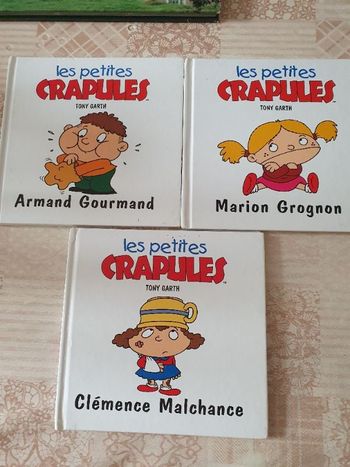 3 livres les petites Crapules