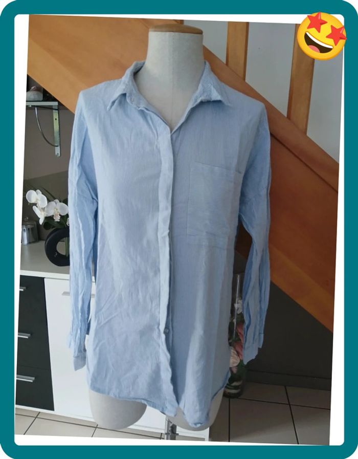 Chemise à rayures Taille M🌿💝 - photo numéro 3