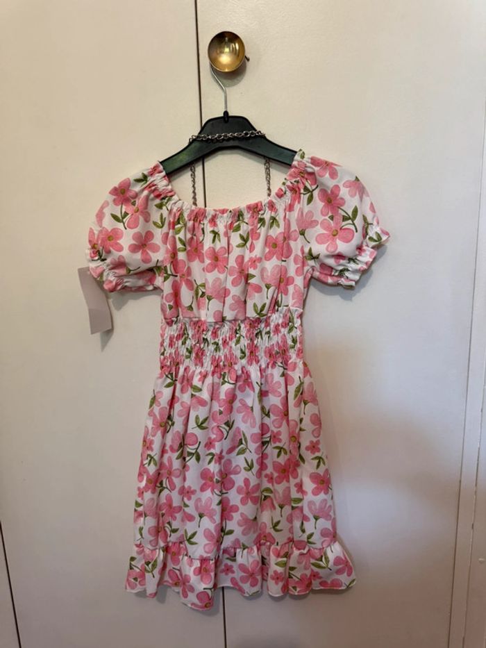 Robe à fleurs rose - photo numéro 2