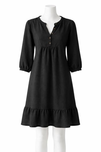 Robe Chemise Claudie Pierlot Taille 40, Noir, Matière Viscose Et Lin, état Très Bon