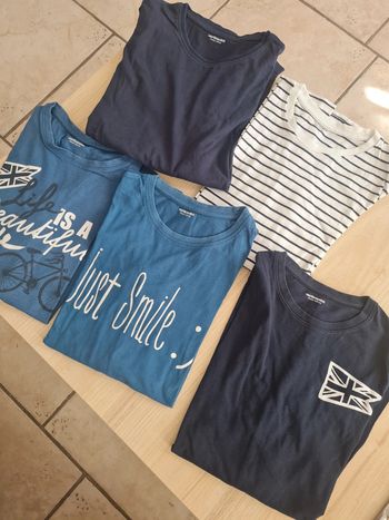 5 hauts manches longues 14 ans vertbaudet neuf