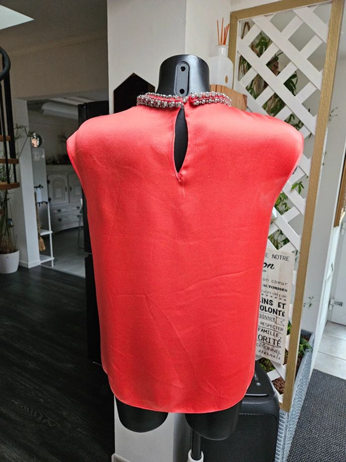 Magaschoni blouse en soie et trass XL - photo numéro 4