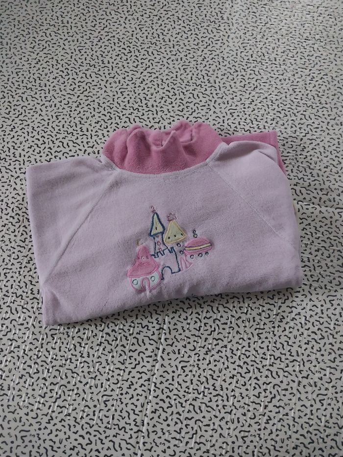 Pyjama velours bébé fille 18 mois – thème “Little Princess” château brodé - photo numéro 7