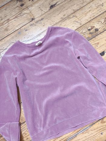 Sweat shirt vieux rose