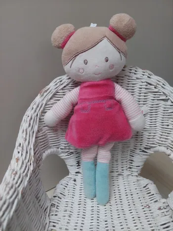Sucre d'orge - petite poupée de chiffon peluche
