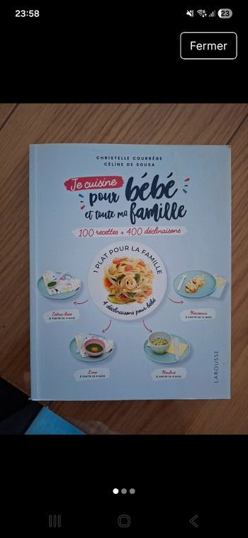 Je cuisine pour bébé