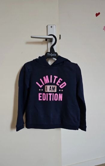 Pull a capuche manche longue 3-4 ans