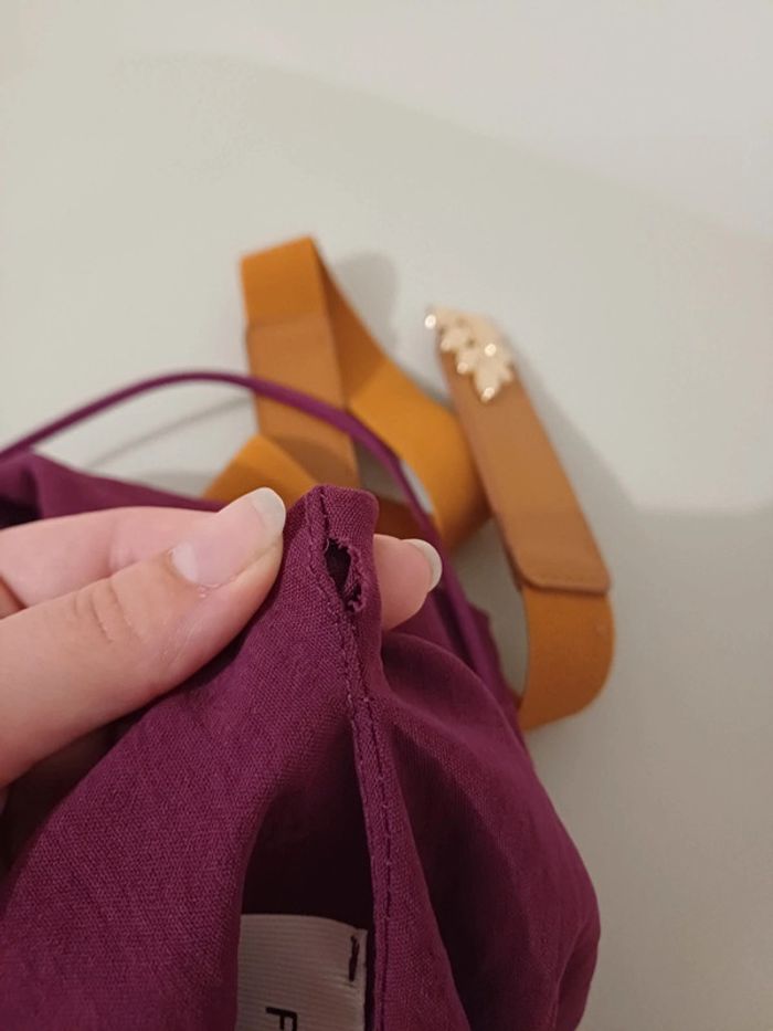 Débardeur fluide couleur Aubergine Floria taille S 36 - photo numéro 8