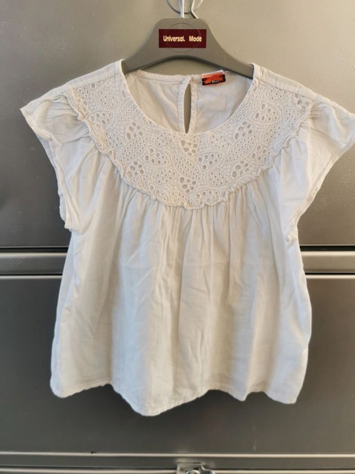 Blouse blanche sans manches 8 ans Tape à l'œil