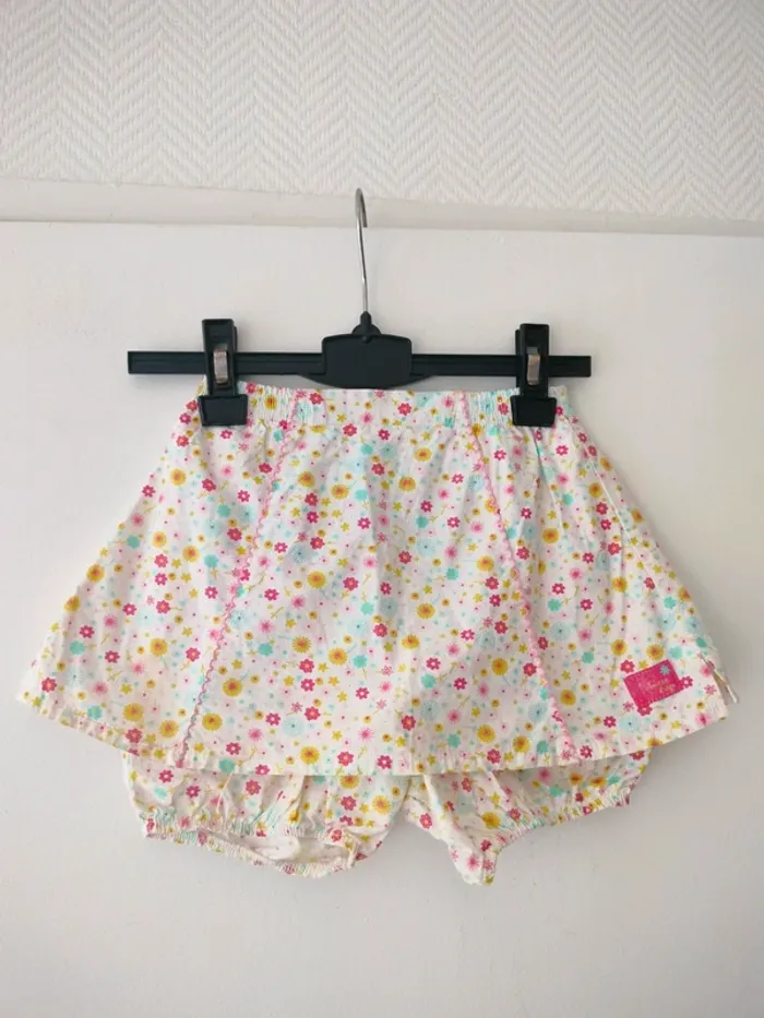 (a) Jupe short Sucre d'orge 12mois
