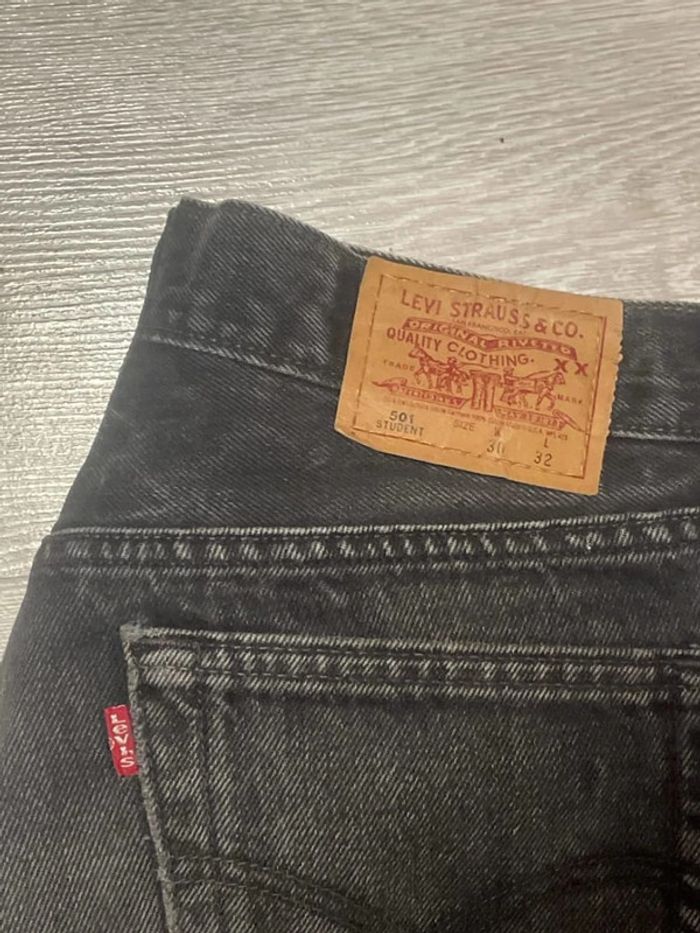 Jean levi’s 501 student gris/noir taille W30 L32 - photo numéro 2