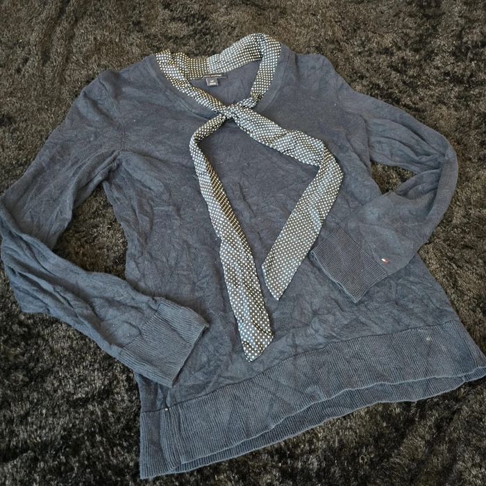 Pull léger col v tommy hilfiger