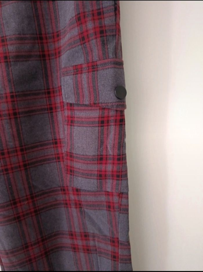 Pantalon cargo viscose confort carreaux style rock original retro - photo numéro 2