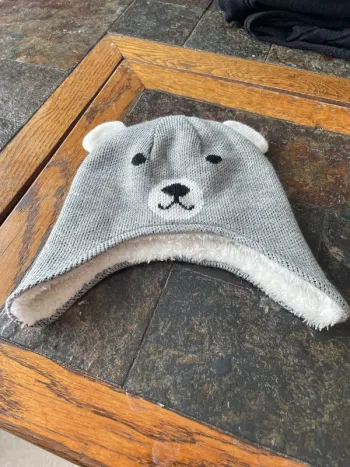 Bonnet ourson 3/6 mois