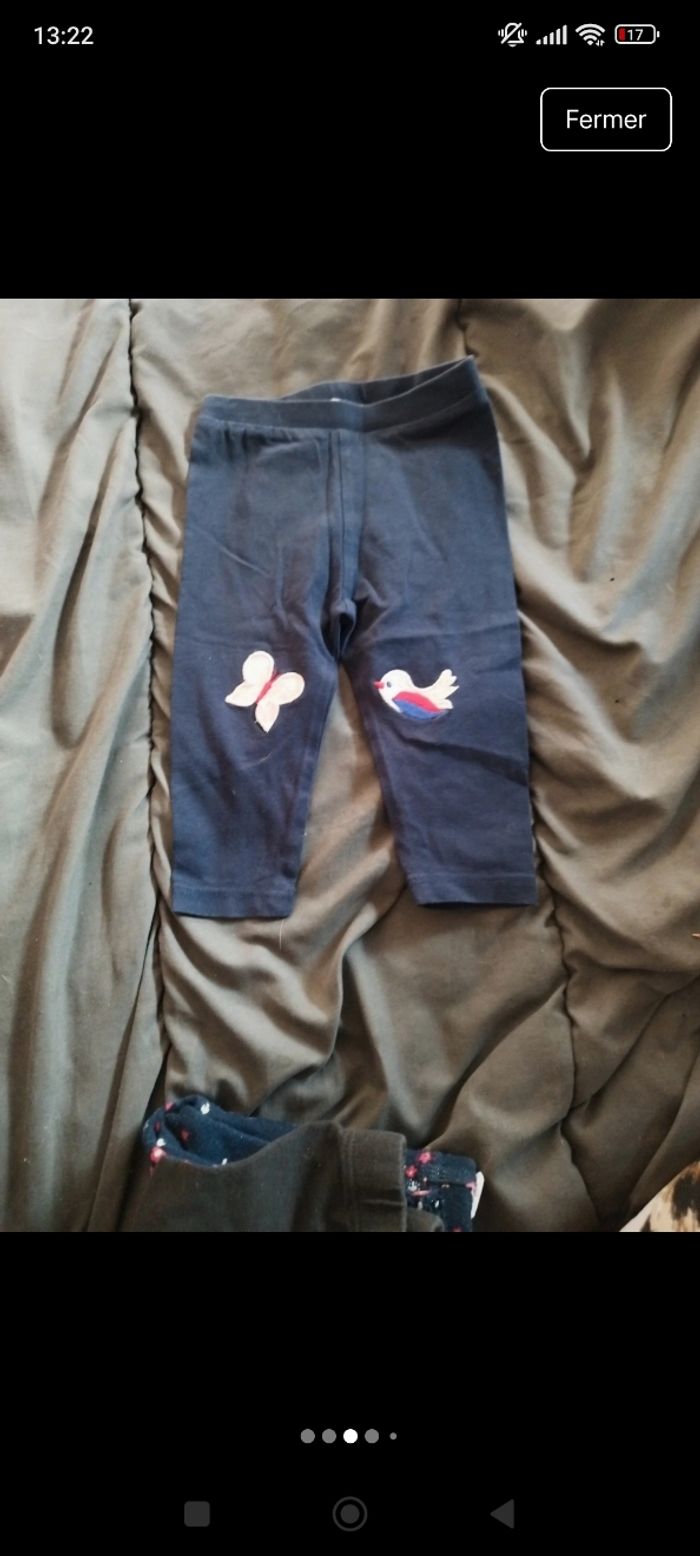 Lot de pantalon leggins bébé fille - photo numéro 6