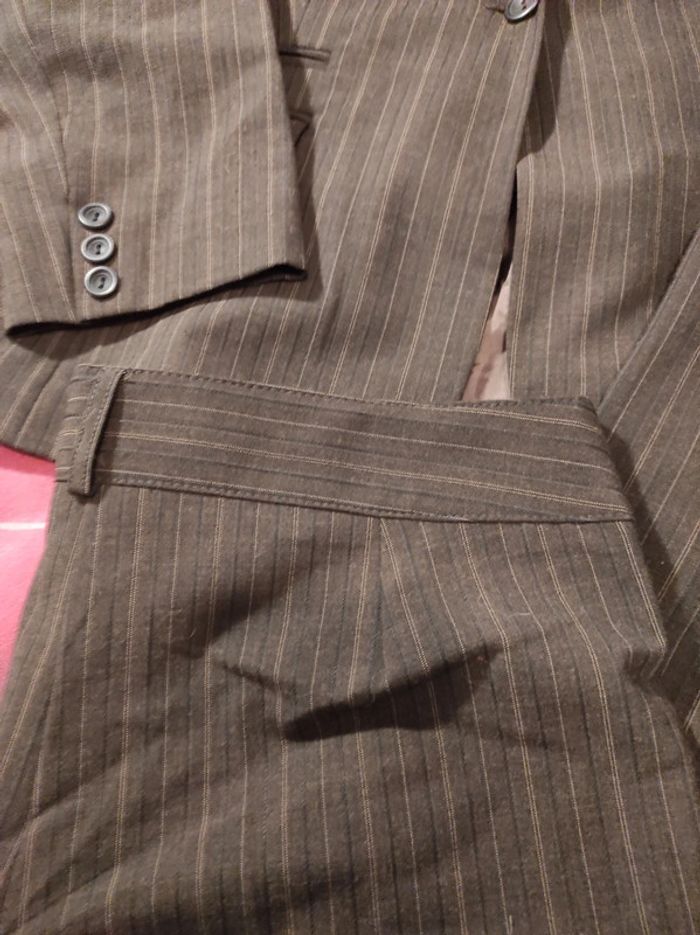 Costume tailleur marron Promod t42 neuf - photo numéro 2