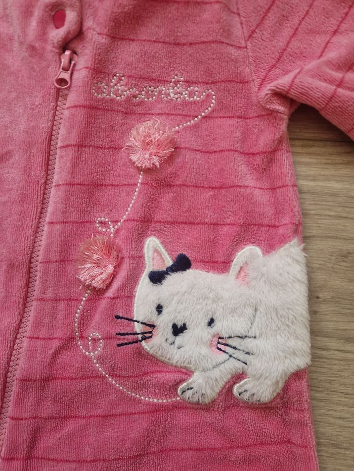 Pyjama bebe fille Absorba fermeture zip 6 mois - photo numéro 2