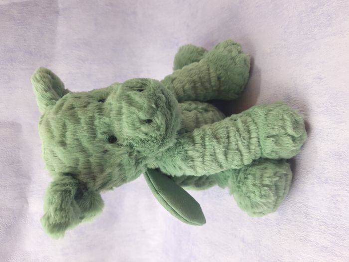 Peluche jellycat fuddlewiddle dragon vert et rare - photo numéro 7