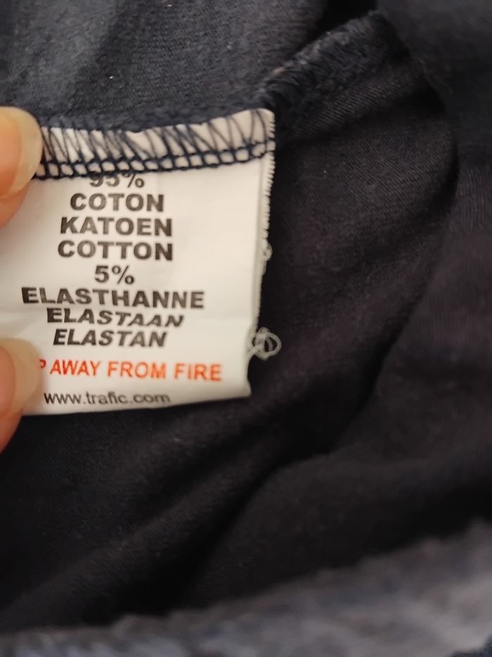 Legging bleu marine fille 6/7 ans - photo numéro 5