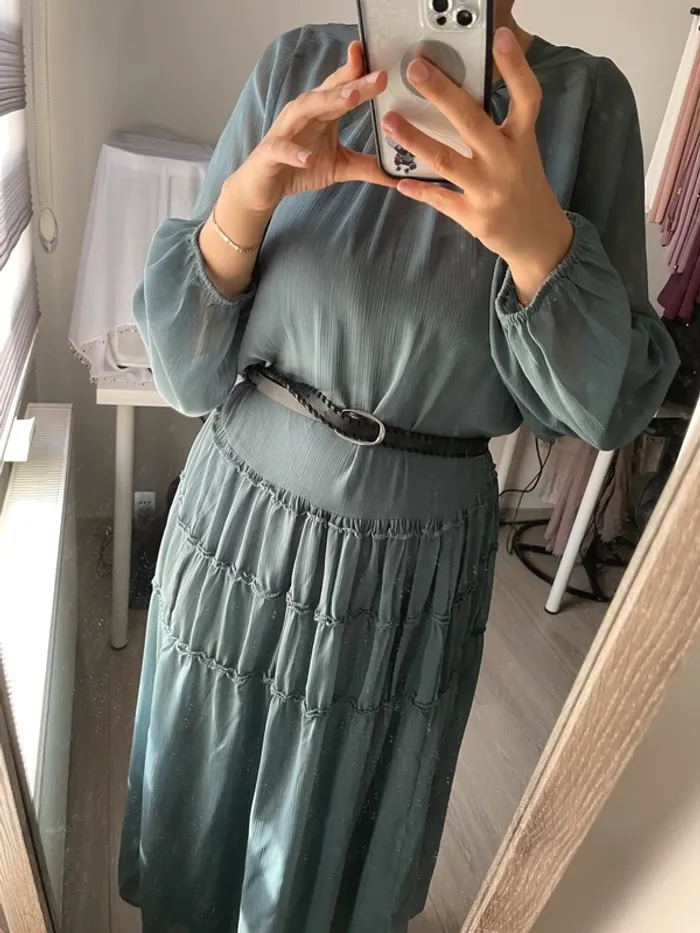 Robe longue en mousseline - photo numéro 4