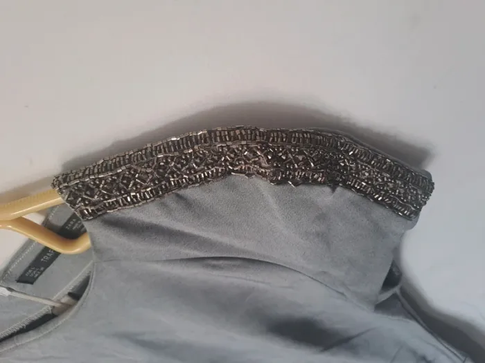 Robe près du corps gris Zara Taille L (40) - photo numéro 4