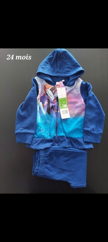 Jogging épais reine des neiges fille 24mois 
