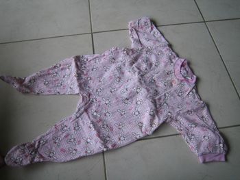 pyjama été en coton léger fille 6 mois rose