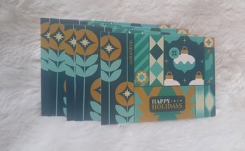 Carte bleu et verte waterdrop