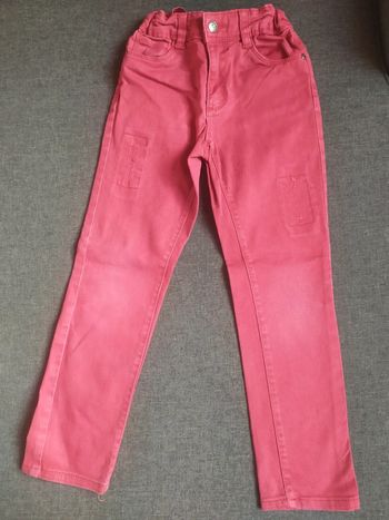 Jeans rouge Tao 7ans