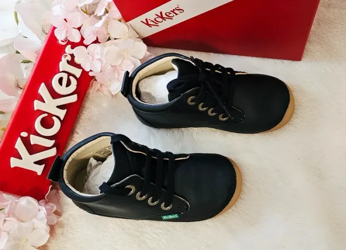 Chaussures Bottines cuir Semelle flexible Kickers T27 - photo numéro 3